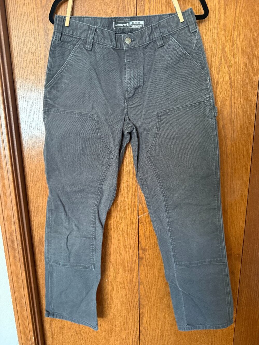 Carhartt Relaxed Fit Double Knee Work Pants 32x32 Gray Utility Carpenter